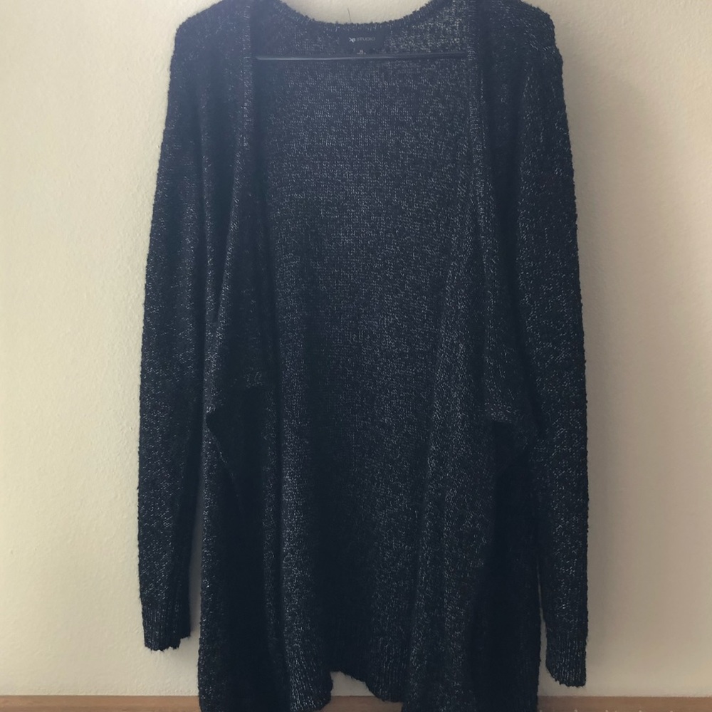 Black and White Speckled Cardigan